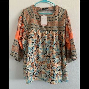 NWT Rosetic Forever 17 Bohemian Blouse